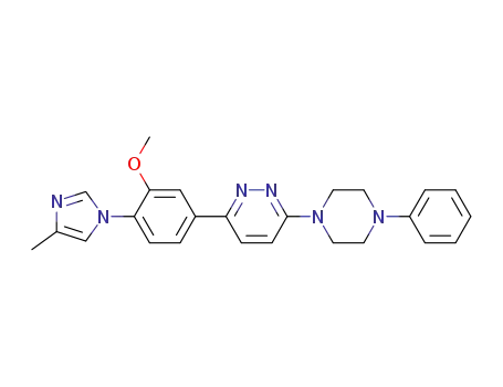 3-[4-(4-methyl-1H-imidazol-1-yl)-3-(methyloxy)phenyl]-6-(4-phenyl-1-piperazinyl)pyridazine