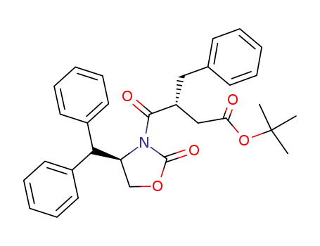 (R)-4-((R)-4-Benzhydryl-2-oxo-oxazolidin-3-yl)-3-benzyl-4-oxo-butyric acid tert-butyl ester