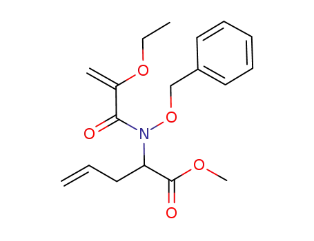 Molecular Structure of 1196958-92-5 (methyl 2-(N-(benzyloxy)-2-ethoxyacrylamido)pent-4-enoate)