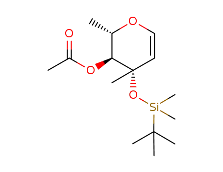 4-O-acetyl-1,5-anhydro-3-O-t-butyldimethylsilyl-1,2,6-trideoxy-3-C-methyl-L-arabino-hex-1-enitol