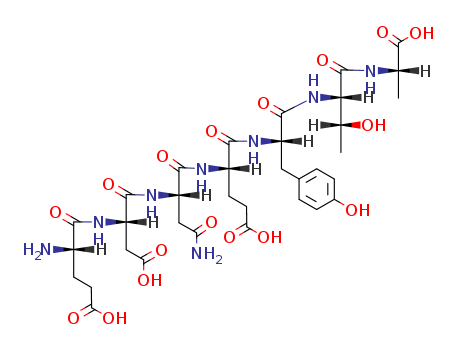 Molecular Structure of 136936-87-3 (L-Alanine,
L-a-glutamyl-L-a-aspartyl-L-asparaginyl-L-a-glutamyl-L-tyrosyl-L-threonyl-)