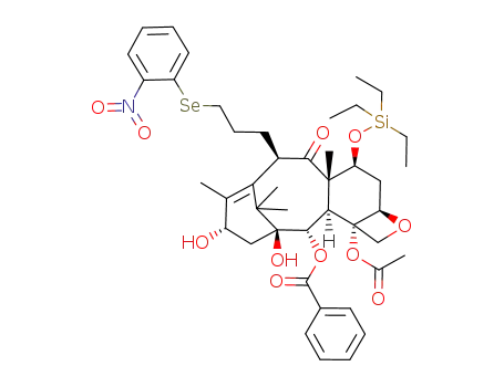 10-deacetoxy-10-[2-(o-nitrophenylselenyl)ethyl]-7-O-triethylsilylbaccatin III