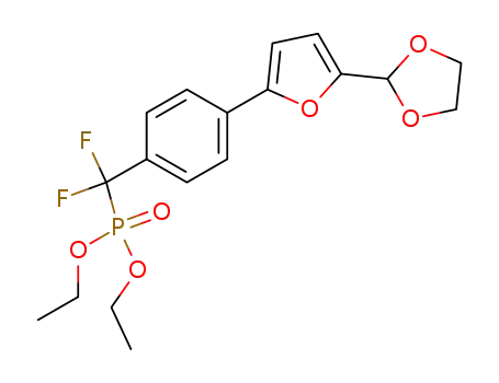2-{4'-[(Diethoxyphosphoryl)difluoromethyl]phenyl}-5-(1,3-dioxolan-2-yl)furan