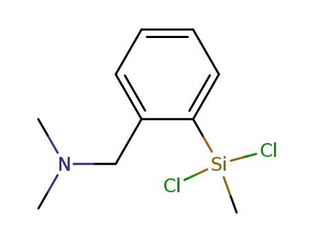 Molecular Structure of 131120-56-4 ([2-(dimethylaminomethyl)phenyl]methyldichlorosilane)