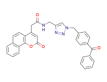 N-{[1-(4-benzoylbenzyl)-1H-1,2,3-triazol-4-yl]methyl}-2-(2-oxo-2H-benzo[h]chromen-4-yl)acetamide