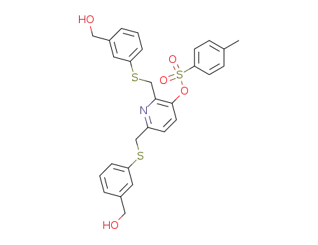 2,6-bis[((3-hydroxymethylphenyl)thio)methyl]-3-hydroxypyridine p-toluenesulfonate