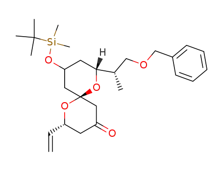 (2R,6S,8R)-8-((S)-2-Benzyloxy-1-methyl-ethyl)-10-(tert-butyl-dimethyl-silanyloxy)-2-vinyl-1,7-dioxa-spiro[5.5]undecan-4-one