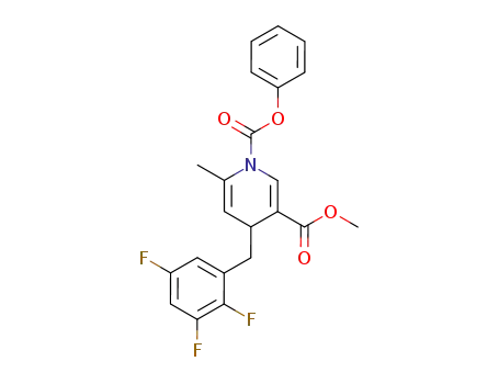 methyl 6-methyl-1-phenoxycarbonyl-4-(2,3,5-trifluorobenzyl)-1,4-dihydronicotinate