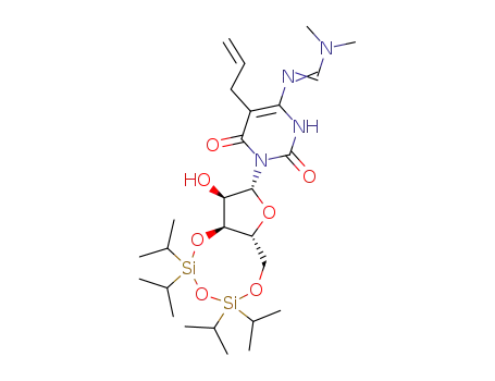 5-Allyl-4-N-(dimethylformamidine)-3',5'-O-(1,1,3,3-tetraisopropyldisiloxane-1,3-diyl)-6-oxocytidine