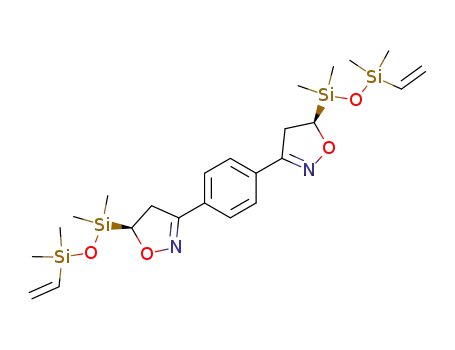 Isoxazole,
3,3'-(1,4-phenylene)bis[5-(3-ethenyl-1,1,3,3-tetramethyldisiloxanyl)-4,5-
dihydro-, (5R,5'S)-rel-