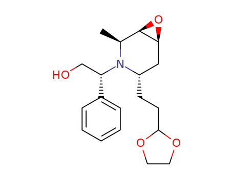 (2S,2R,4S,5R,6S)-(+)-2-{2-[2-[1,3]-dioxolan-2-yl-ethyl]-6-methyl-4,5-epoxy-3,6-dihydro-2H-pyridin-1-yl}-2-phenylethanol