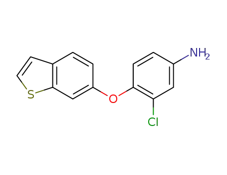 Molecular Structure of 1033809-66-3 (Benzenamine, 4-(benzo[b]thien-6-yloxy)-3-chloro-)
