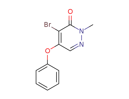 3(2H)-Pyridazinone, 4-bromo-2-methyl-5-phenoxy-
