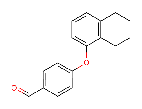 Molecular Structure of 181059-89-2 (4-(5,6,7,8-tetrahydronaphthyloxy)benzaldehyde)