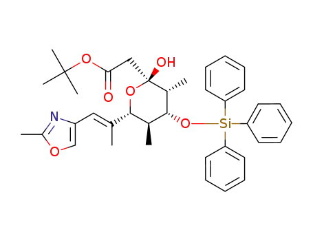 {(2R,3R,4R,5S,6R)-2-Hydroxy-3,5-dimethyl-6-[(E)-1-methyl-2-(2-methyl-oxazol-4-yl)-vinyl]-4-triphenylsilanyloxy-tetrahydro-pyran-2-yl}-acetic acid tert-butyl ester