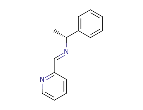 Molecular Structure of 38010-70-7 ((R,E)-N-(1-phenylethyl)-1-(pyridin-2-yl)methanimine)