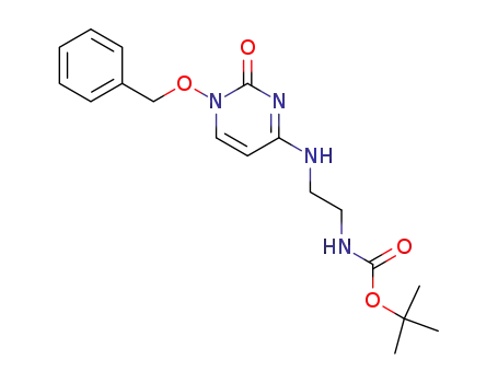 N-(1-benzyloxy-2-oxo-1,2-dihydropyrimidin-4-yl)-N'-(tert-butoxycarbonyl)ethane-1,2-diamine
