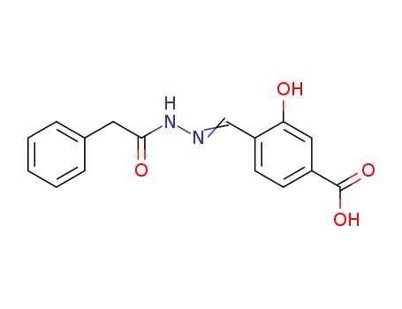 3-hydroxy-4-{[2-(phenylacetyl)hydrazono]methyl}benzoic acid