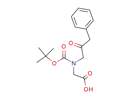 Molecular Structure of 305324-43-0 (N-[(tert-butoxy)carbonyl]-N-(2-oxo-3-phenylpropyl)glycine)