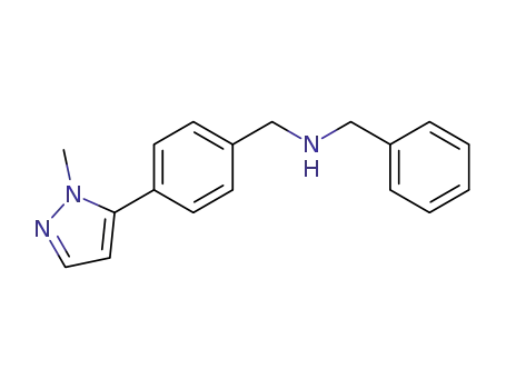 Benzyl-[4-(2-methyl-2H-pyrazol-3-yl)-benzyl]-amine