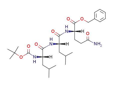 Boc-Leu-Leu-Gln-OBzl