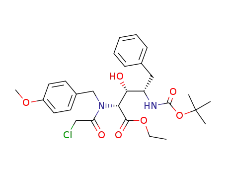 (2R,3R,4S)-4-tert-Butoxycarbonylamino-2-[(2-chloro-acetyl)-(4-methoxy-benzyl)-amino]-3-hydroxy-5-phenyl-pentanoic acid ethyl ester