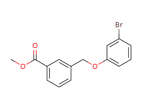 Molecular Structure of 148255-19-0 (methyl 3-(3-bromophenoxymethyl)benzoate)