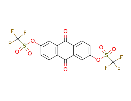 Molecular Structure of 131559-19-8 (bistriflate of 2,6-dihydroxy-9,10-anthraquinone)
