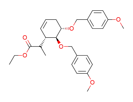 ethyl 2-<(1S,5S,6S)-5,6-di-(4-methoxybenzyl)oxy-cyclohex-2-en-1-yl>propionate