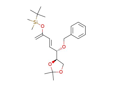 [(E)-(S)-4-Benzyloxy-4-((R)-2,2-dimethyl-[1,3]dioxolan-4-yl)-1-methylene-but-2-enyloxy]-tert-butyl-dimethyl-silane