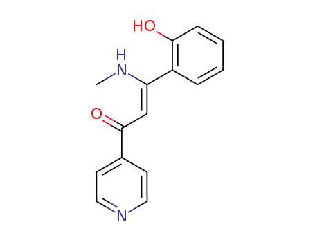 (Z)-3-(2-hydroxyphenyl)-3-(methylamino)-1-pyridin-4-ylprop-2-en-1-one