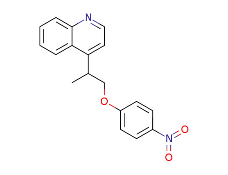 4-[1-methyl-2-(p-nitrophenoxy)ethyl]quinoline