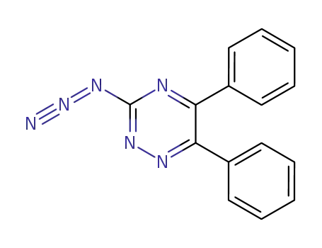 Molecular Structure of 88281-91-8 (1,2,4-Triazine, 3-azido-5,6-diphenyl-)