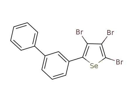 5-(3-biphenyl)-2,3,4-tribromoselenophene