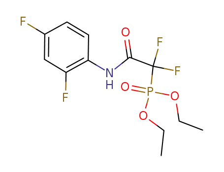 diethyl 2-(2,4-difluorophenylamino)-1,1-difluoro-2-oxoethylphosphonate