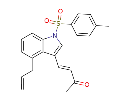4-[4-allyl-1-(toluene-4-sulfonyl)-1<i>H</i>-indol-3-yl]-but-3-en-2-one