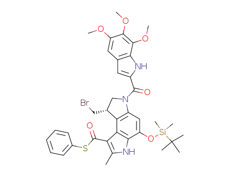 8-O-(tert-butyldimethylsilyl)-2-methyl-3-(phenylthiocarbonyl)-A-ring-pyrrole-duocarmycyn B<sub>2</sub>