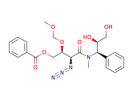 Benzoic acid (2S,3S)-3-azido-3-[((1R,2R)-2,3-dihydroxy-1-phenyl-propyl)-methyl-carbamoyl]-2-methoxymethoxy-propyl ester