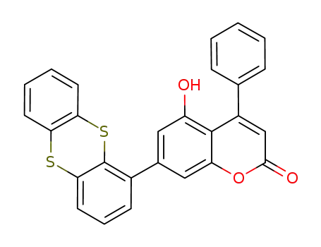 5-hydroxy-7-[thianthren-1-yl]-4-phenyl-2H-chromen-2-one