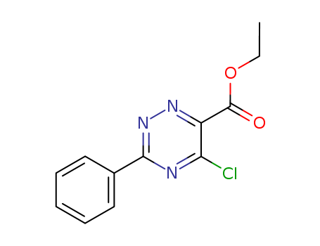 1,2,4-Triazine-6-carboxylicacid, 5-chloro-3-phenyl-, ethyl ester cas  37539-91-6
