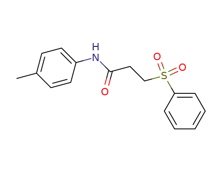 N-(4-methylphenyl)-3-(phenylsulfonyl)propanamide