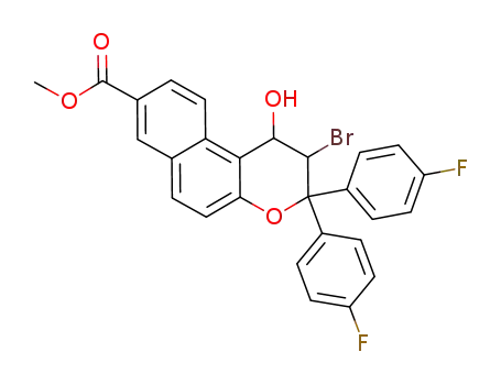2-bromo-3,3-bis(4-fluorophenyl)-8-(methoxycarbonyl)-2,3-dihydro-1H-naphtho[2,1-b]pyran-1-ol