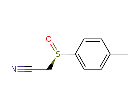 Molecular Structure of 63923-58-0 (Acetonitrile, [(4-methylphenyl)sulfinyl]-, (R)-)