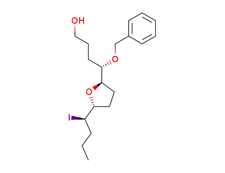 (S)-4-Benzyloxy-4-[(2R,5R)-5-((R)-1-iodo-butyl)-tetrahydro-furan-2-yl]-butan-1-ol