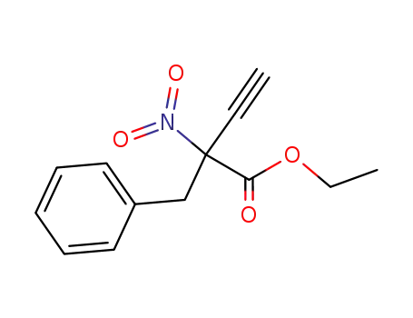 Molecular Structure of 1252671-72-9 (ethyl 2-benzyl-2-nitrobut-3-ynoate)