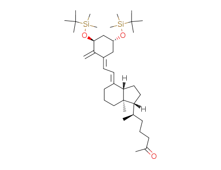 (1S),3(R)-bis<(tert-butyldimethylsilyl)oxy>-25-keto-9,10-seco-27-norcholesta-5(E),7(E),10(19)-triene