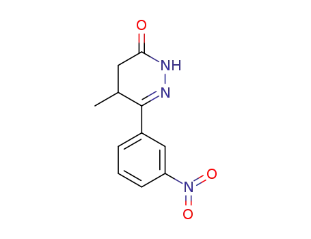 3(2H)-Pyridazinone, 4,5-dihydro-5-methyl-6-(3-nitrophenyl)-