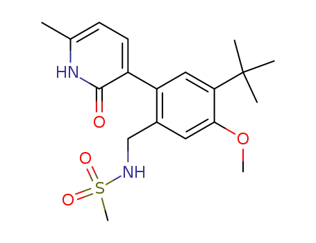 N-[4-tert-Butyl-5-methoxy-2-(6-methyl-2-oxo-1,2-dihydro-pyridin-3-yl)-benzyl]-methanesulfonamide