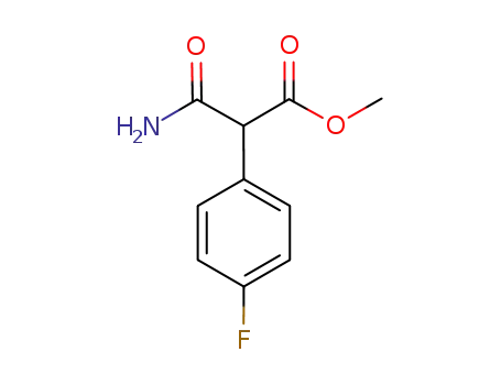 Molecular Structure of 1190830-35-3 (methyl 3-amino-2-(4-fluorophenyl)-3-oxopropanoate)