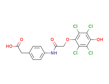 4-[(2,3,5,6-tetrachloro-4-hydroxyphenoxy)acetyl]aminophenylacetic acid